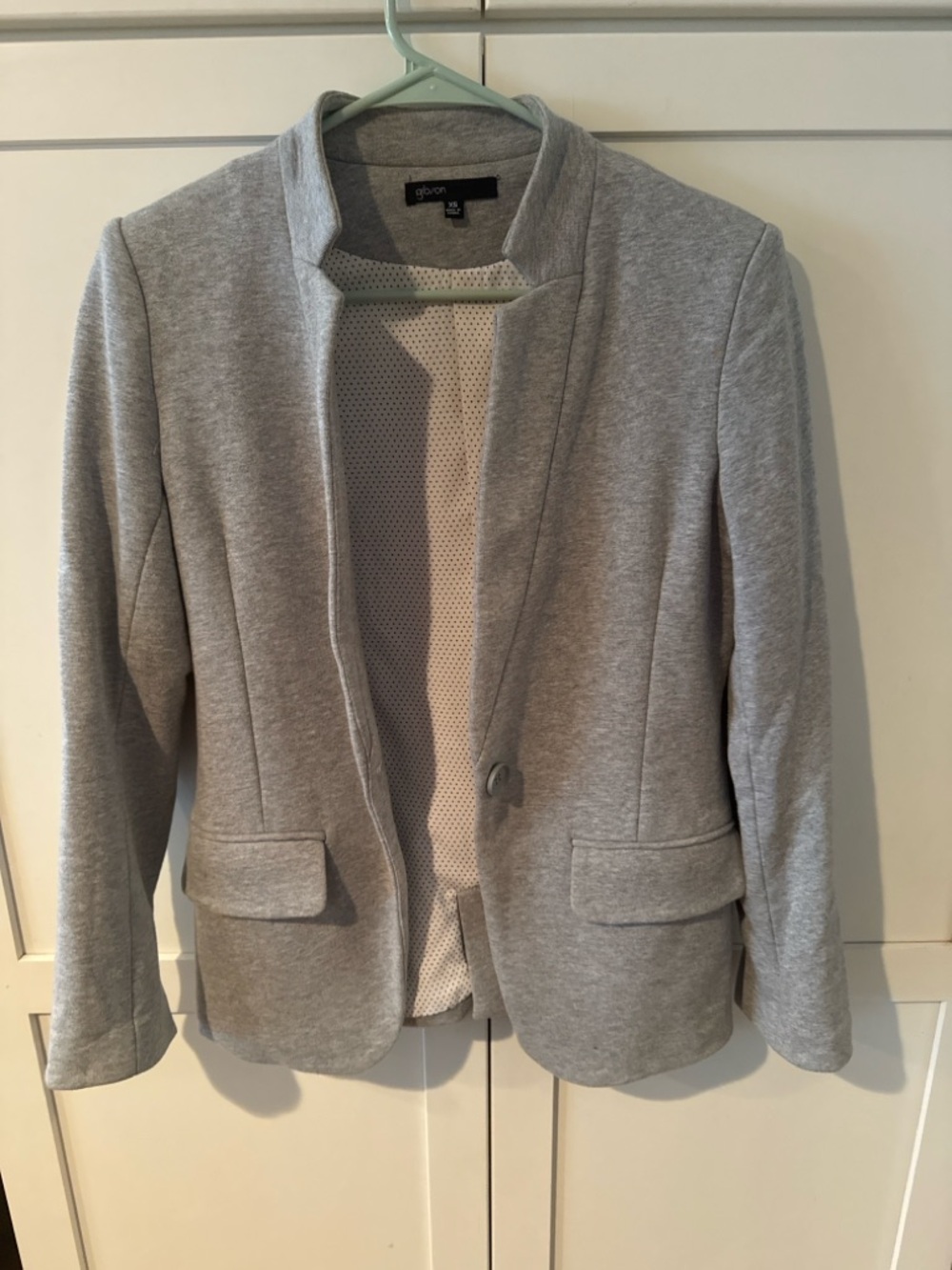 Gibson Women's Light Gray Open Front Blazer